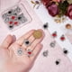 thumbnail image 3 of 30 piezas de dijes de corazón gótico, dijes de corazón sagrado, 3 estilos, dijes de aleación negros, rojos y blancos, colgantes de amor de estilo tibetano, dijes de esmalte elegante., 3 of 7