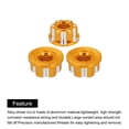 thumbnail image 4 of Uxcell Hexagonal Nuts Aluminum M4 RC Wheel Hex Nuts for 1/10 RC Model Car Upgraded Parts Pack of 4(Golden), 4 of 6