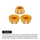 thumbnail image 4 of Tuercas hexagonales de Aluminio Unique Bargains M4 para ruedas RC 4Pcs Dorado, 4 of 6