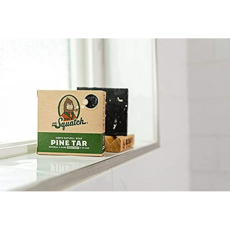 Dr. Squatch Men's Bar Soap - 5 Pack Pine Tar - All Natural Bar Soap for Men  with Heavy Grit - 5 Bars…See more Dr. Squatch Men's Bar Soap - 5 Pack Pine
