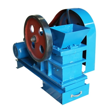 

EQCOTWEA Jaw Crusher Electric Crushing Machine Rocks Ores Crusher Jaw Crushing Machine 220V 2.2KW