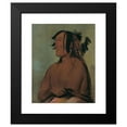 thumbnail image 2 of George Catlin 15x18 Black Modern Framed Museum Art Print Titled - Pa-Ris-Ka-Roo-Pa, Two Crows, the Younger (1832), 2 of 5