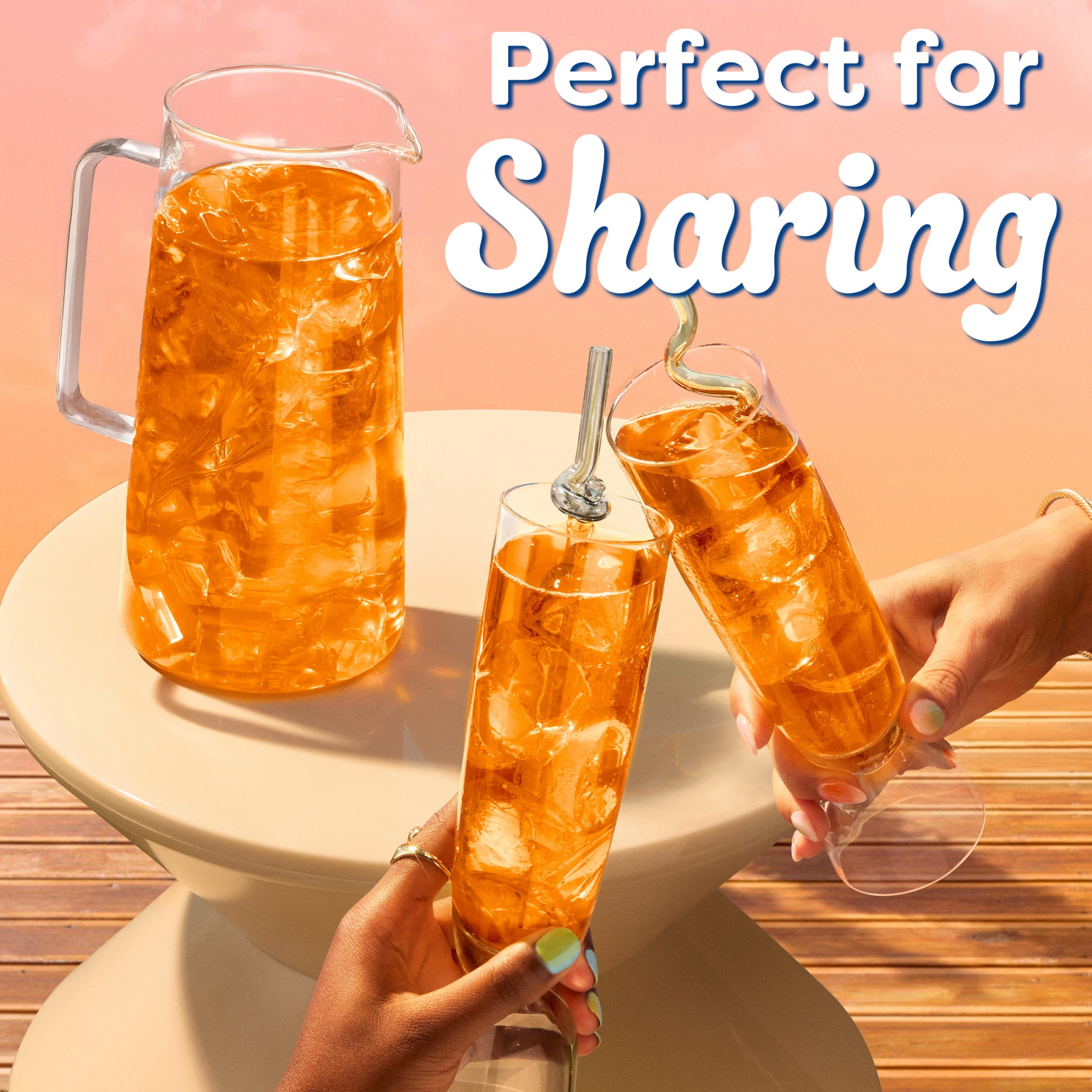 Crystal Light Drink Mix, 5 Pitcher Packets, for Flavorful Hydration and Shareable Refreshment, Classic Orange Natural Flavor, Zero Sugar, Low Calorie, 2.5 oz