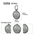 thumbnail image 6 of Jewmon Viking Valknut Earrings for Men Women Stainless Steel Goth Punk Hoop Earrings Amulet Jewelry, 6 of 7