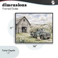 thumbnail image 4 of Stupell Industries Farmhouse Spring Orchard and Truck Black Framed Giclee Art, 14 x 11, by Tabz Jones, 4 of 8
