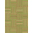 thumbnail image 1 of Ahgly Company Machine Washable Indoor Rectangle Transitional Green Area Rugs, 2' x 5', 1 of 7