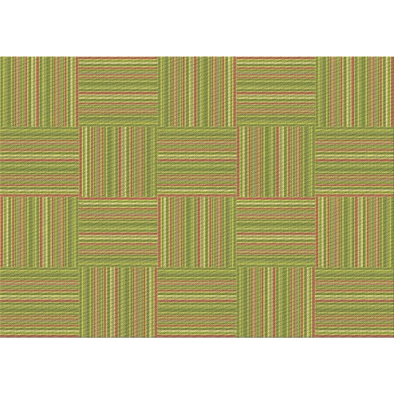 Ahgly Company Indoor Rectangle Patterned Acid Green Area Rugs, 2' x 5'