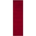 thumbnail image 6 of SAFAVIEH Laguna Neven Plush Solid Shag Area Rug, Red, 6'7" x 6'7" Round, 6 of 11