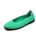 thumbnail image 4 of Zhabtuc Women's Knit Flats, Round Toe Knit Ballet Flats Shoes Mint Green Size 9, 4 of 5