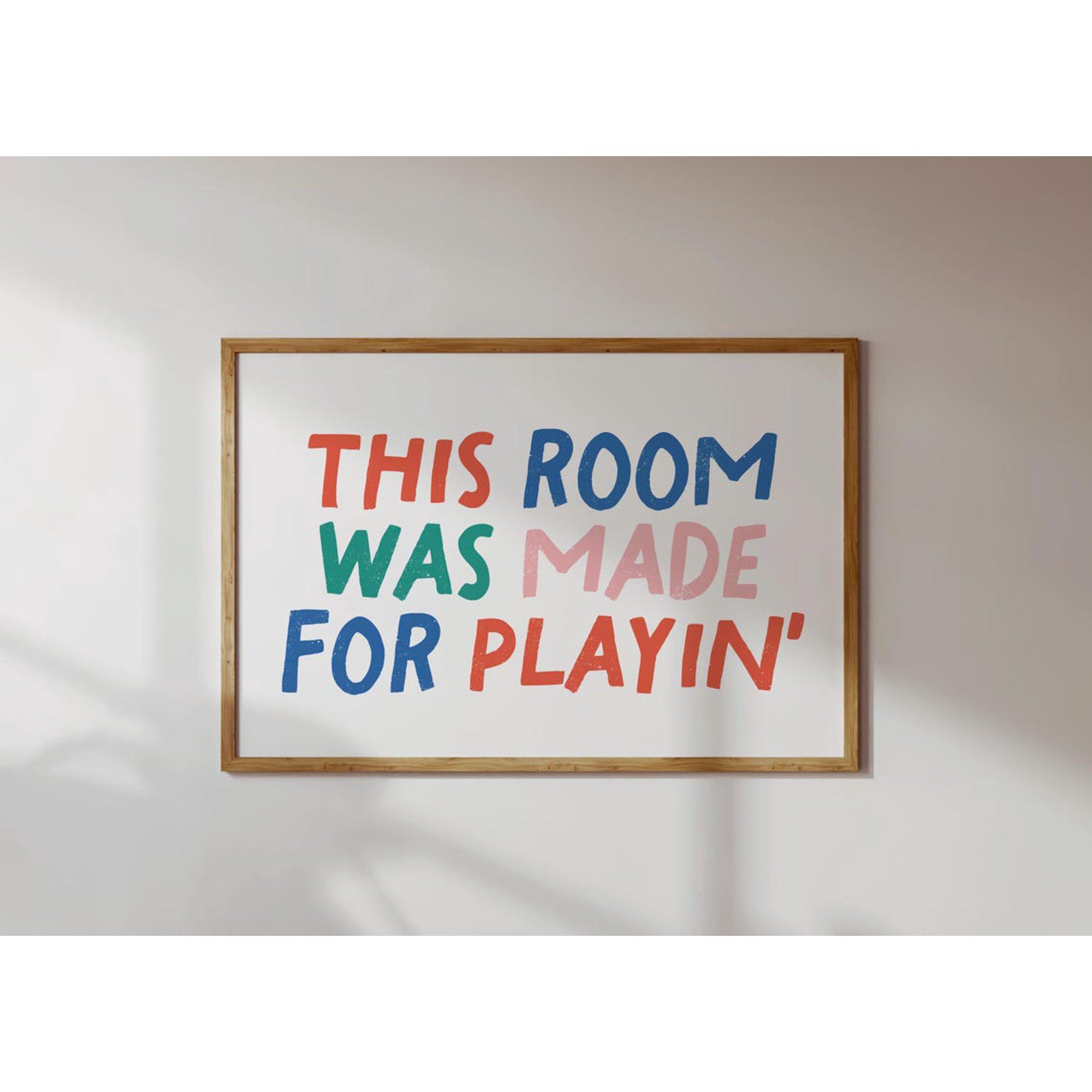 This Room Was Made For Playin Retro Playroom Toddler Modern Nursery Art