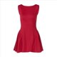 thumbnail image 3 of Vestido Mini de Verano para Mujer, Sin Mangas, con Cuello Redondo, Espalda Descubierta, Corte A, para Fiesta y Graduación. Rojo L, 3 of 10
