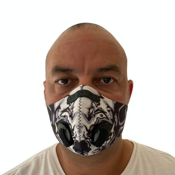 Activated Carbon Air Purifying Face Mask Cycling Reusable Washable Blue for Unisex