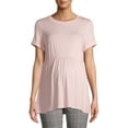 thumbnail image 5 of Time and Tru Maternity Babydoll Short Sleeve T-Shirt, 5 of 6