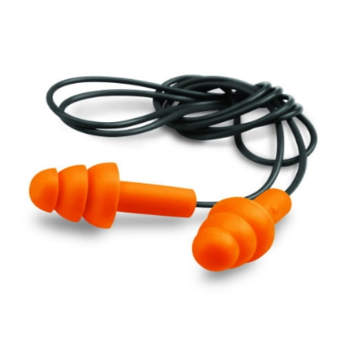 Walkers GWPEPCORD2PK Corded Foam Ear Plugs Earplugs 25 dB Orange