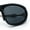 All Black, variant on Y2K Oval Wrap Around Plastic Fancy Metal Arm Sunglasses All Black