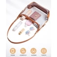 thumbnail image 5 of PVC Clear Crossbody Bag, Transparent Shoulder Purse Small Phone Handbag for Women, 5 of 6