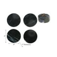 thumbnail image 2 of 4Pc Marble Round Coaster 4X4" Black, 2 of 4