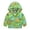 Green, variant on Toddler Baby Spring Jacket Girls Boys Cute 𝐂artoon Windbreaker Coats Rain Jacket Hooded Zip Light Outerwear