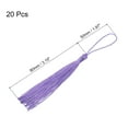 thumbnail image 2 of Unique Bargains 20Pack 5' Silky Bookmark Tassels with Loop for DIY Craft Accessory, Light Purple, 2 of 6