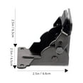 thumbnail image 2 of OULII 4Pcs Torque Friction Type Positioning Hinges Black Iron Durable Furniture Hardware Accessory, 2 of 8