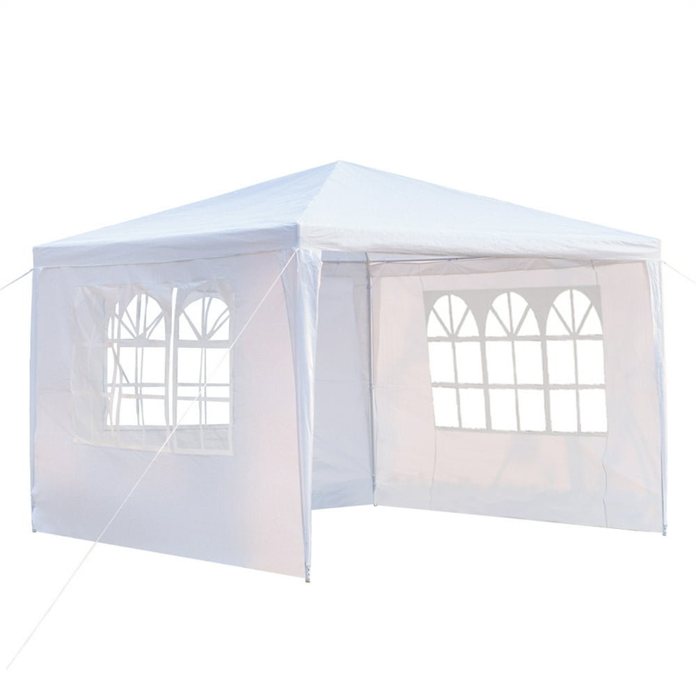 10 x 10FT Outdoor Party Tent with 3 Side Walls, Patio Gazebo Tent for