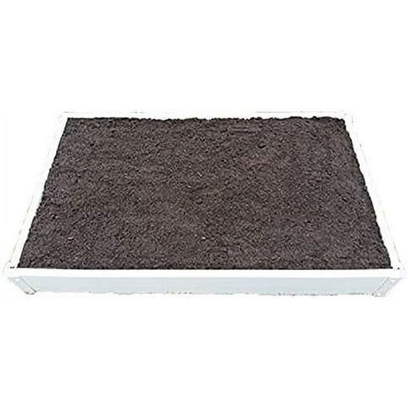 3' x 4', Stack-able, White, Vinyl, Raised Garden Bed