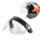 thumbnail image 5 of Visera solar abatible hacia arriba y hacia abajo para cascos abiertos de motocicleta con 3 cierres Claro, 5 of 9