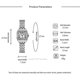 thumbnail image 4 of 2023 Luxury Women's Fashion Square Watches Gold Alloy Strap Ladies Quartz Wristwatches Qualities Female Roman Scale Clock, 4 of 4