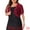 Burgundy, variant on DARING DIVA Women's Plus Cropped Cardigans Floral Lace Bolero Shrugs 1X Burgundy
