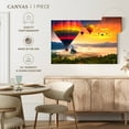 thumbnail image 5 of Elephant Stock Hot Air Balloons In The Sky Wall Art - Horizontal Canvas Wall Art - Living Room Wall Decor - Transportation Canvas - Orange And Purple Decor - 12" x 8", 5 of 8