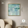 thumbnail image 5 of Lilly Pad Abstract I Canvas Coastal Farmhouse Wall Art by Art Remedy, Gold Frame, 30" x 30", 5 of 7