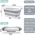 Varybeaty Collapsible Bathtub, Portable Baby Bathtub for Baby Small Dog