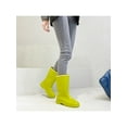 thumbnail image 5 of SIMANLAN Ladies Garden Shoes Slip Resistant Rubber Boot Wide-Calf Rain Boots Women's Breathable Mid Calf Bootie Womens Lightweight Waterproof Booties Green 5.5, 5 of 8