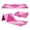 Pink, variant on Folding Exercise Mat 4-Panel, PU Leather Gym Mat with Hook & Loop - 10x4x2 ft