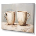 thumbnail image 2 of Designart "Coffee Cups In Simplicity" Utensils Canvas Art Print, 2 of 7