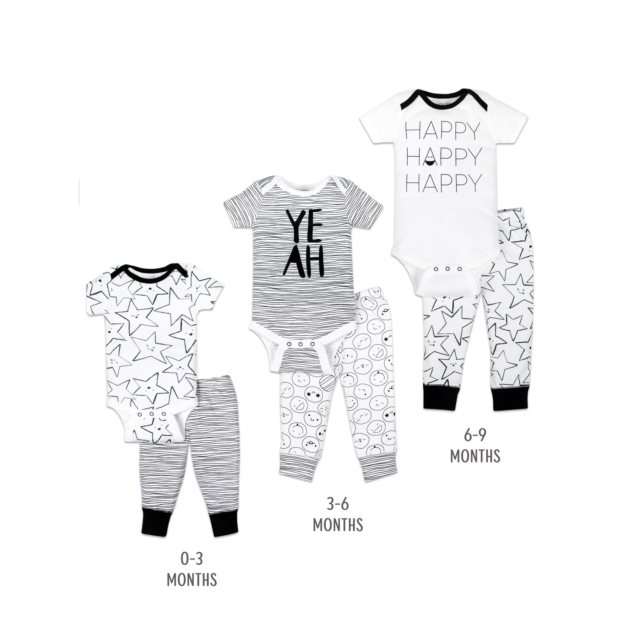 Little Star 100% Organic Cotton 6 Piece Baby Gift Set