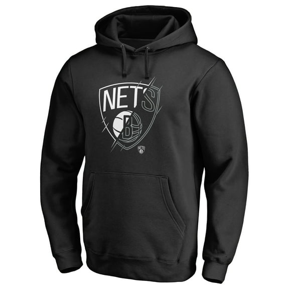 Men's Black Brooklyn Nets X-Ray Pullover Hoodie