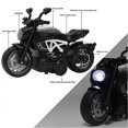 thumbnail image 2 of Electric Alloy Motorcycle Model Toy with Light Music for Children Kids Gift (White Black), 2 of 4