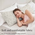 thumbnail image 5 of Botanical Flowers Body Pillow Cover 20 x 54 Inch Decorative Pillow Cover Country Chic Retro Floral Leaves Plants Lumbar Pillowcase Seasonal Rectangle Cushion Case for Couch Sofa Bed Living Room, 5 of 9