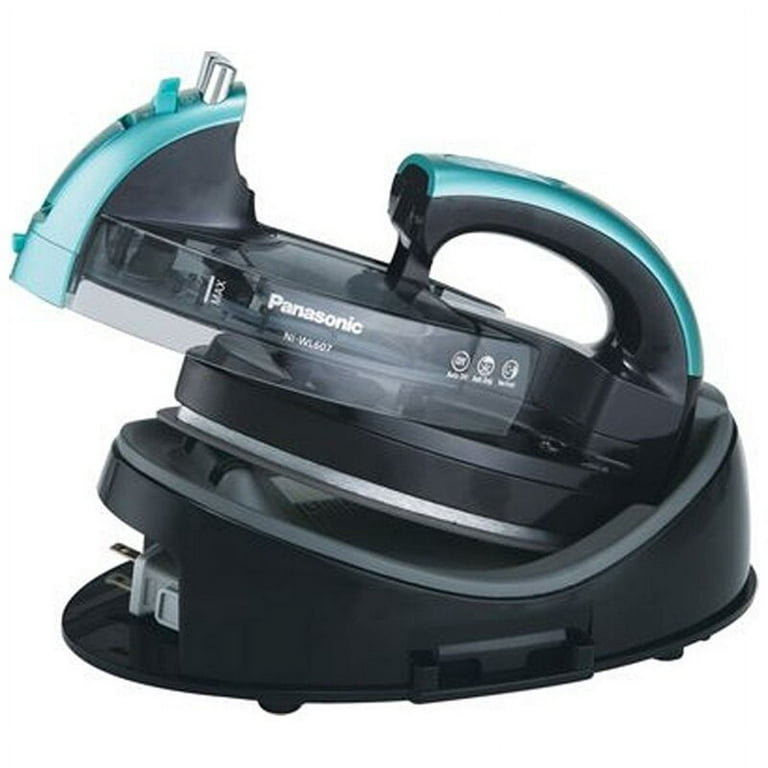 Cordless Steam Iron w/ Ceramic Soleplate, 360° Charging Base, Self