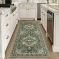 thumbnail image 6 of SIXHOME 2'x6' Runner Rug Washable Traditional Carpet Non Slip Soft Retro Floral Runner for Entryway Kitchen Laundry Room Bedroom Vintage Green, 6 of 6