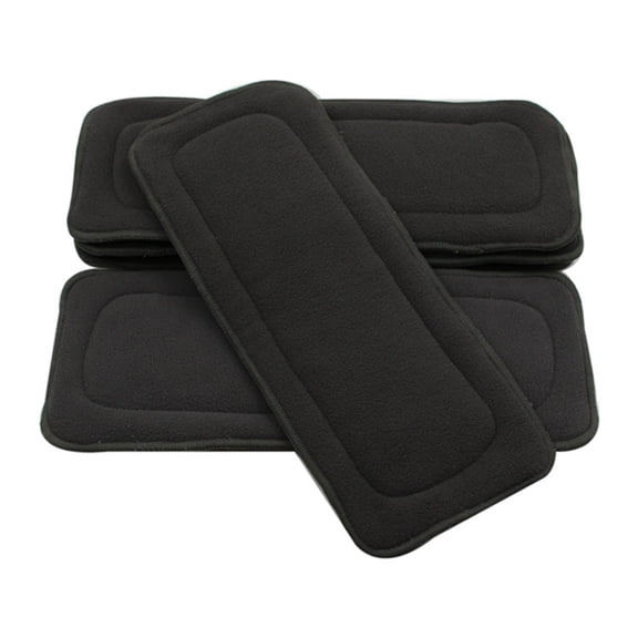 Conairie 5PCS Washable Cotton Nappies for Preemie Diapers Boys and Girls and Products Diaper Black One Size