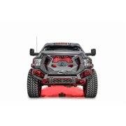 Fab Fours GR2900-1 Grumper Grill/Front Bumper; 2 Stage Black Powder Coated; Combines Both Grille And Bumper; 2018 Ram 2500