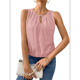thumbnail image 1 of Chaleco de Moda con Cuello Redondo y Botones, Color Liso, Rosa, Talla L, 1 of 6