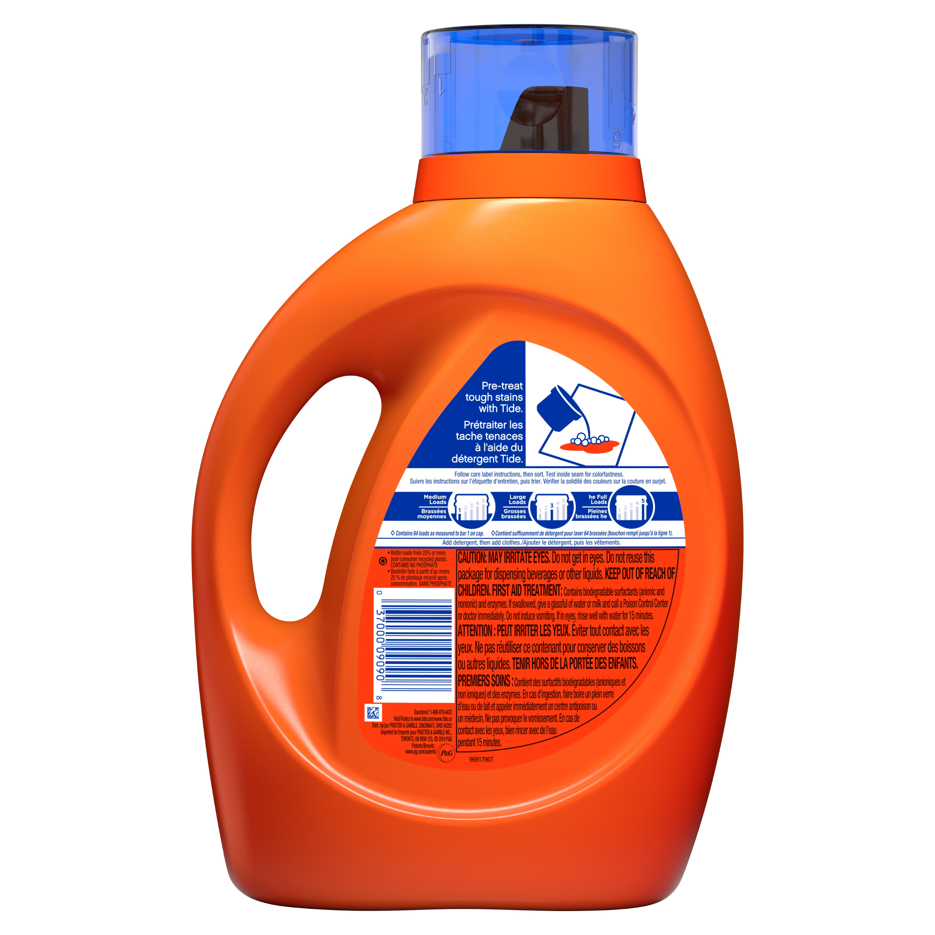 Tide Clean Breeze Scent Liquid Laundry Detergent, 64 loads, 2.95 L - image 4 of 9