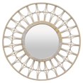 thumbnail image 1 of Plutus Brands PBTH93111 Natural Fiber Rattan Wall Mirror, White, 1 of 1