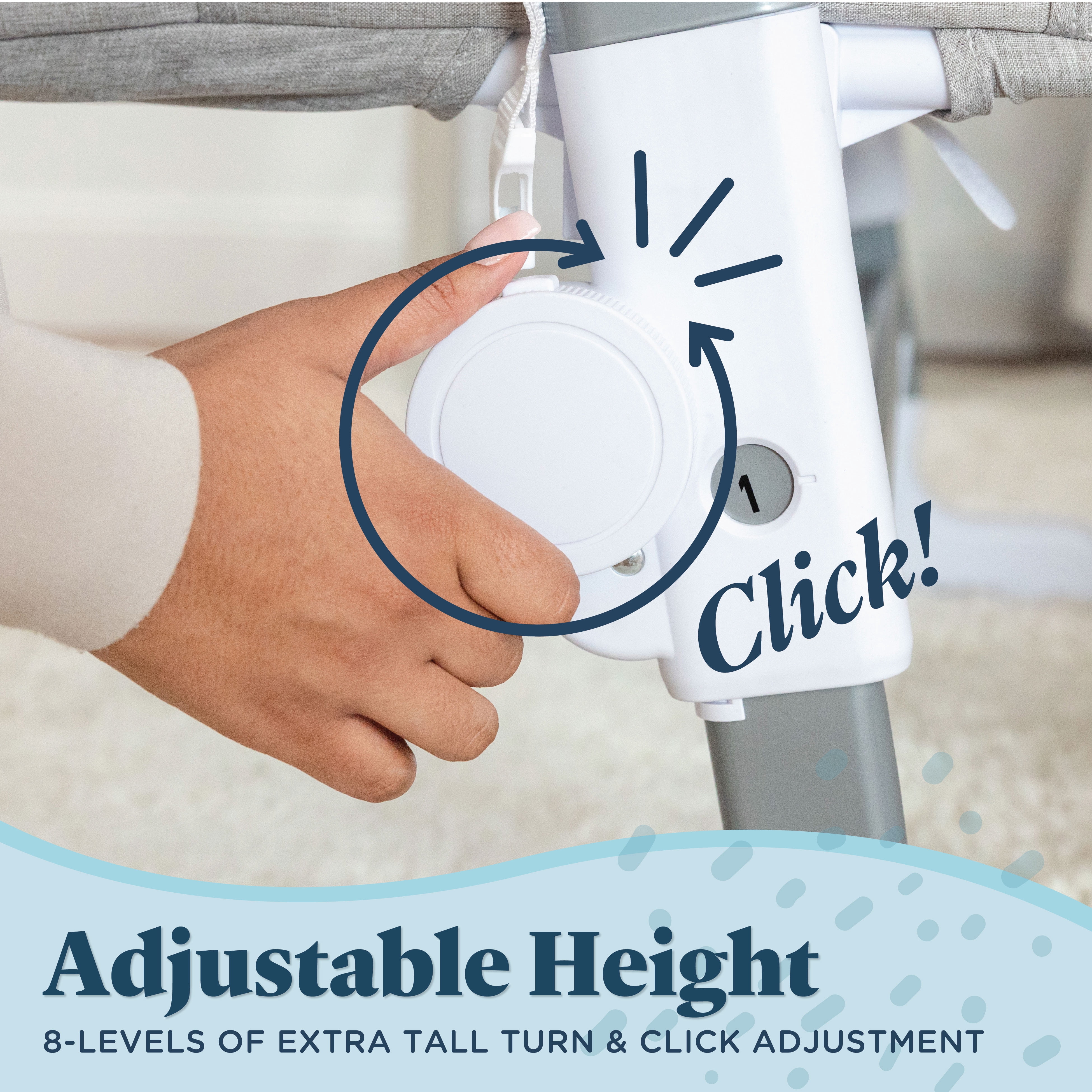 Baby Delight Bedside Me Dreamer Bassinet & Bedside Sleeper for Infants, Pebble Grey