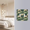 thumbnail image 4 of Yayeee Toggle Light Switch Wall Plate 2-Gang 4.56"x4.48" Decorative Outlet Cover, Green Abstract Shapes, 4 of 7