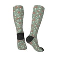 thumbnail image 5 of Lsque Retro Hippie Groovy Mushroom Printed Crew Socks Men's Women's LightWeight Thin Casual Calf Socks ,Knee High Socks,Cotton Socks, 5 of 9