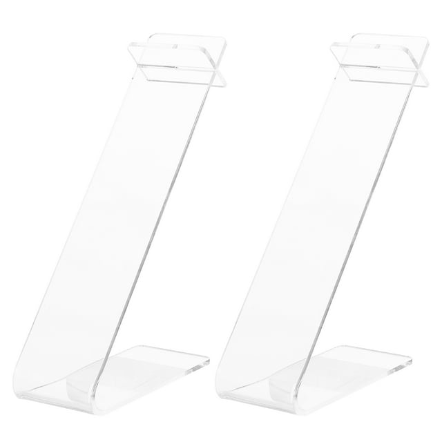 MasteelfCA 2pcs Acrylic Shoe Display Stand Shopping Mall Sandal Flat Shoe Sneaker Rack